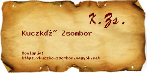 Kuczkó Zsombor névjegykártya