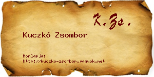 Kuczkó Zsombor névjegykártya